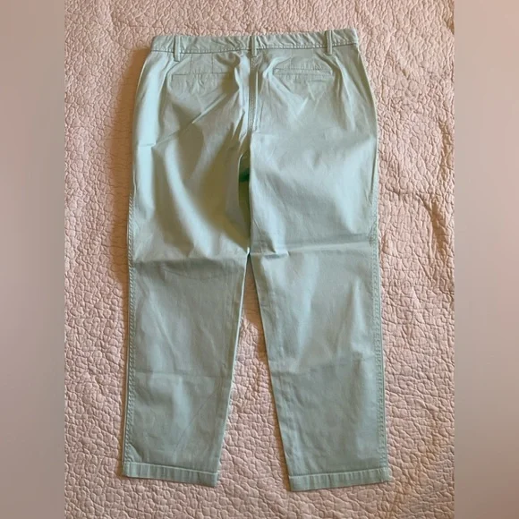 Talbots Relaxed Chino Mint Green 4 Pocket - Picture 2 of 8